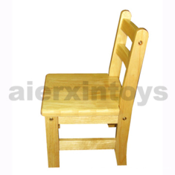 Chaise en bois massif en bois caoutchouteux